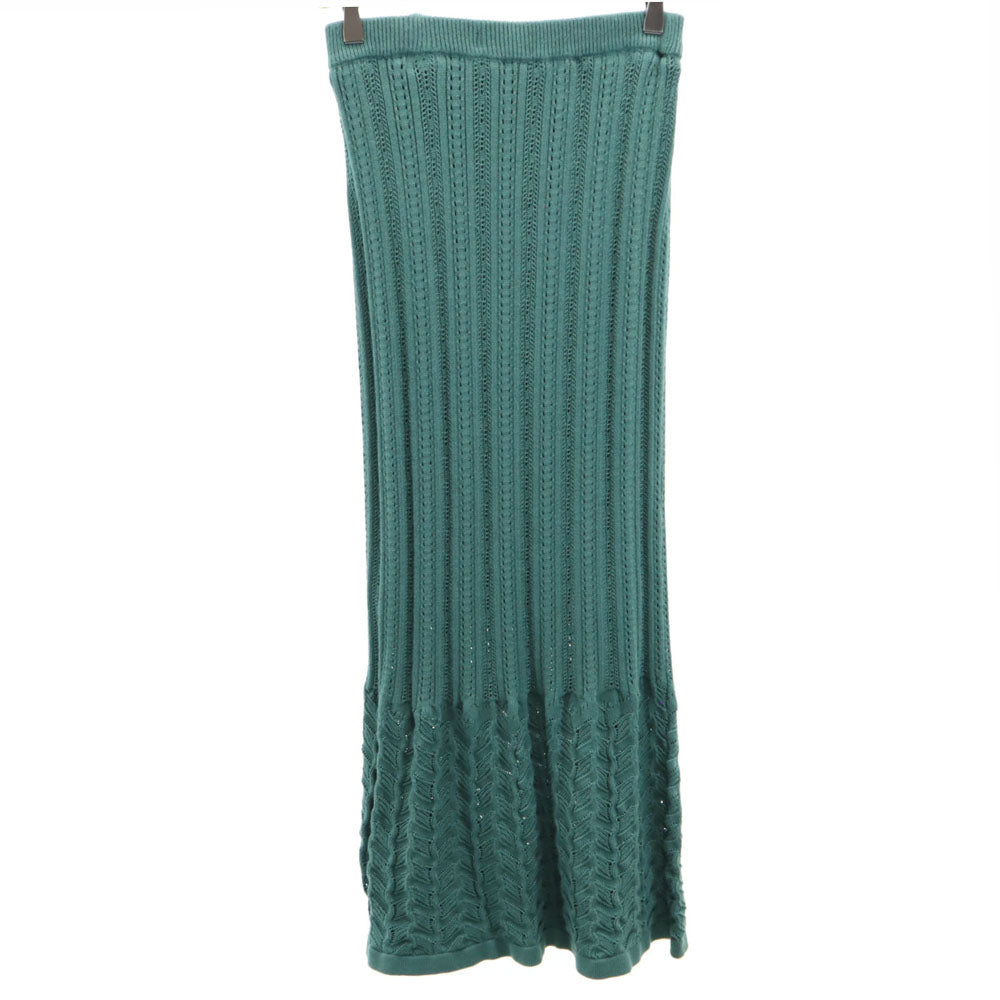 LOVELESS ラブレス ニット ロングスカート 36 グリーン系 レディース