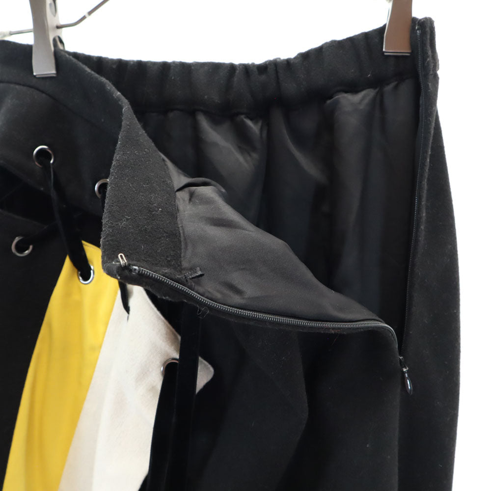 AMERI UNDRESSED アメリ ウールブレンド ロング丈 フレアスカート S ブラック系 レディース