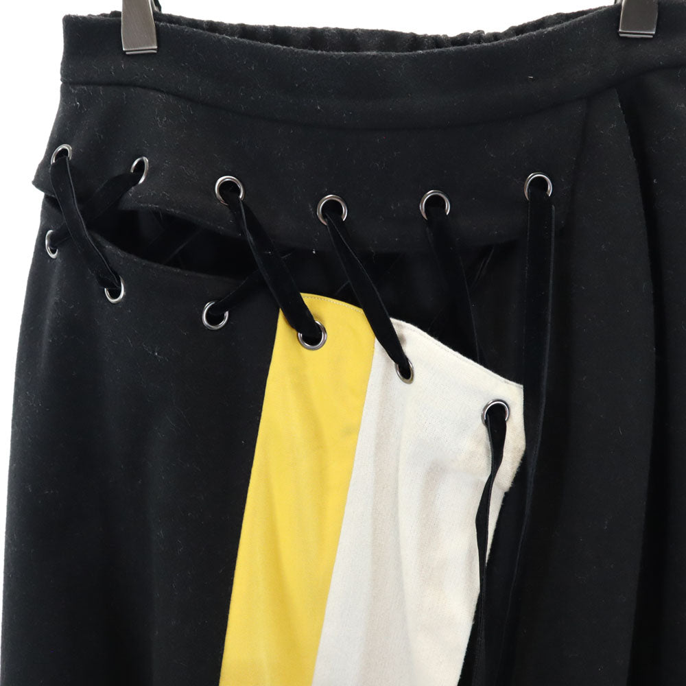 AMERI UNDRESSED アメリ ウールブレンド ロング丈 フレアスカート S ブラック系 レディース