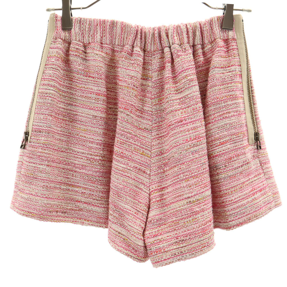 LANVIN en Bleu ランバンオンブルー 日本製 ツイード ショートパンツ 36 ピンク系 レディース
