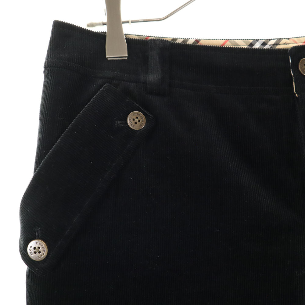 BURBERRY GOLF バーバリーゴルフ コーデュロイ ハーフパンツ 11 ブラック レディース