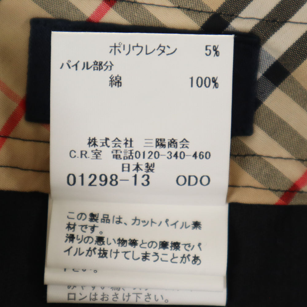 BURBERRY GOLF バーバリーゴルフ コーデュロイ ハーフパンツ 11 ブラック レディース