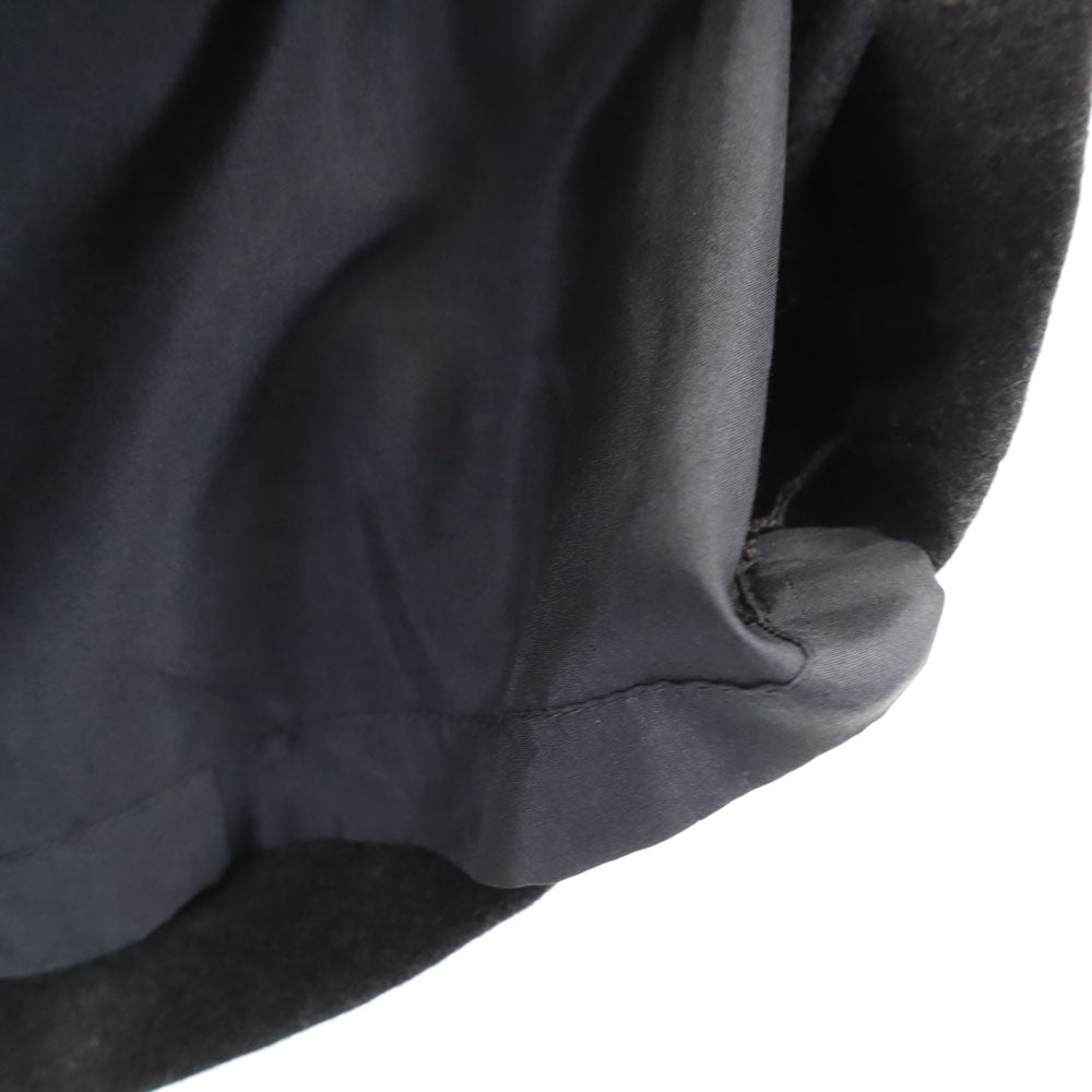 CHANEL シャネル フランス製 ウールブレンド ミディスカート 38 チャコールグレー レディース