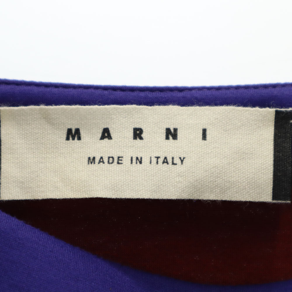 MARNI マルニ イタリア製 ボンディング ミディスカート 40 パープル レディース
