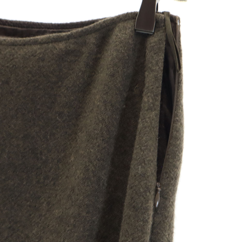 MAX MARA WEEK END LINE マックスマーラウィークエンドライン ヴァージンウールブランド 膝丈スカート 36 ブラウン レディース