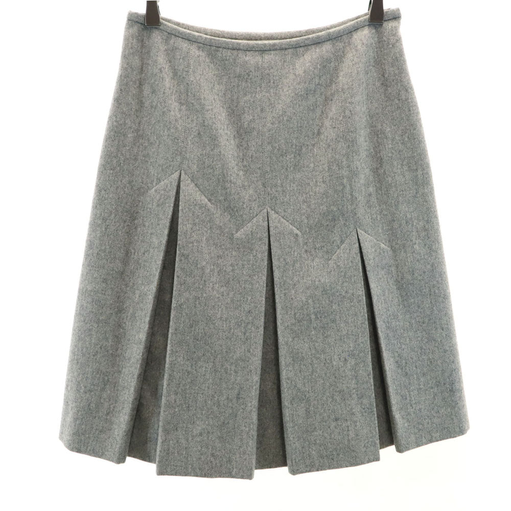 ジバンシィ 90s 日本製 ウールブレンド オールド ミディスカート 38 グレー GIVENCHY BOUTIQUES レディース