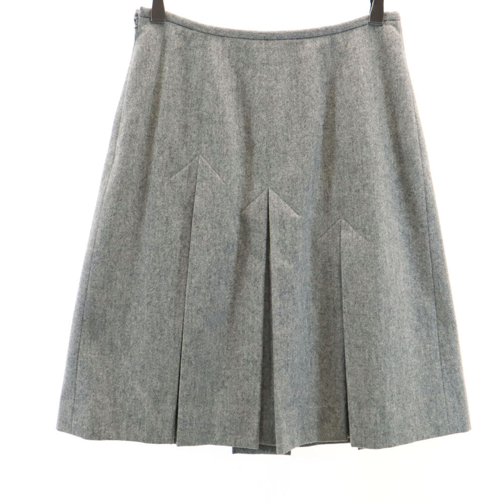 ジバンシィ 90s 日本製 ウールブレンド オールド ミディスカート 38 グレー GIVENCHY BOUTIQUES レディース