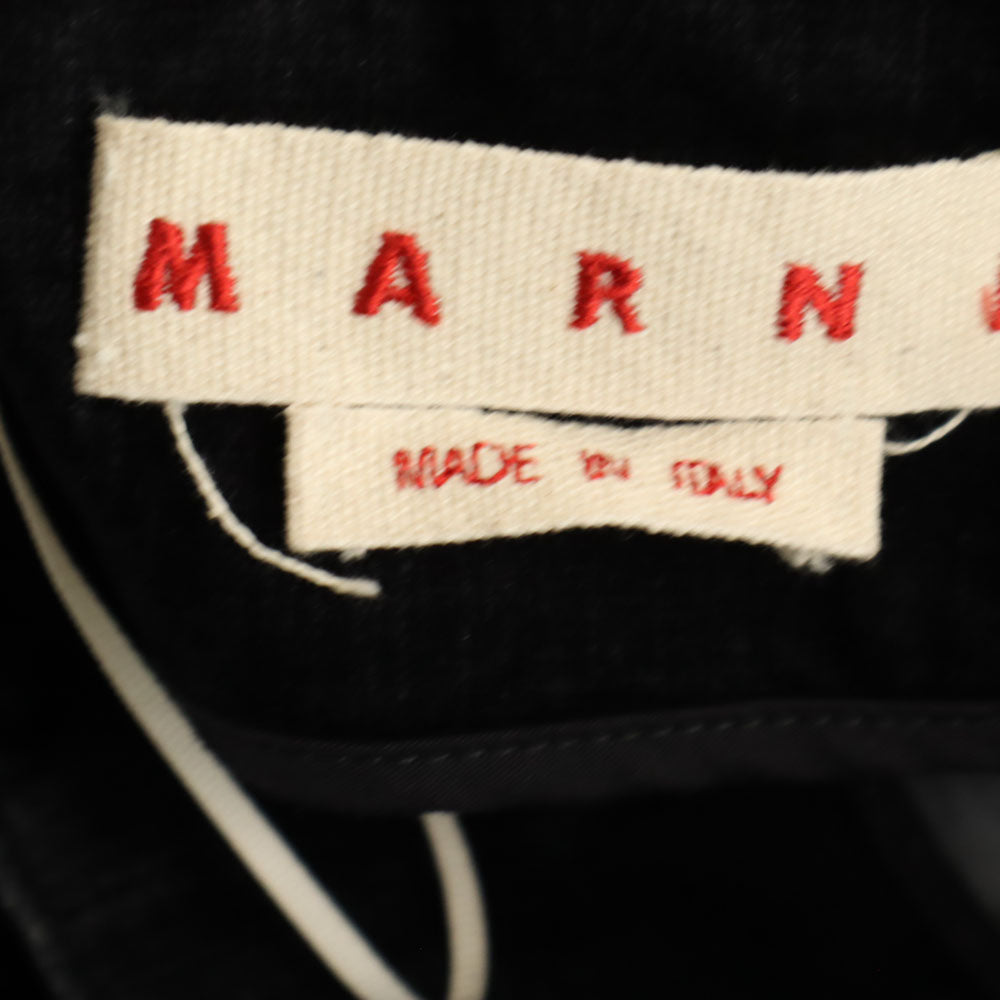 MARNI マルニ イタリア製 モールスキン 膝丈スカート 40 ブラック レディース