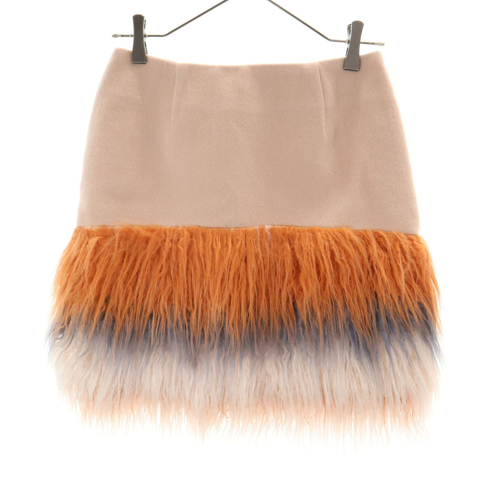 美品 Lily Brown リリーブラウン ウールブレンド ミニスカート 1 ピンク レディース