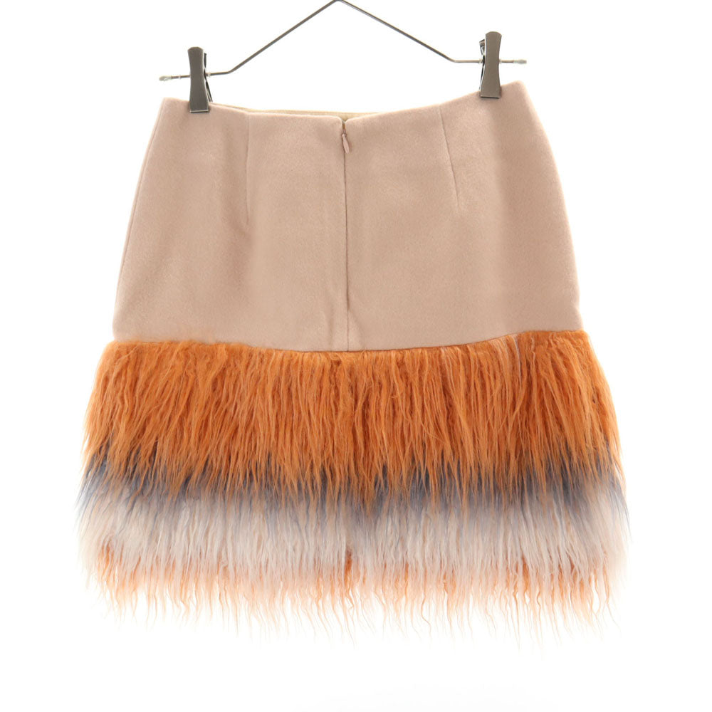 美品 Lily Brown リリーブラウン ウールブレンド ミニスカート 1 ピンク レディース