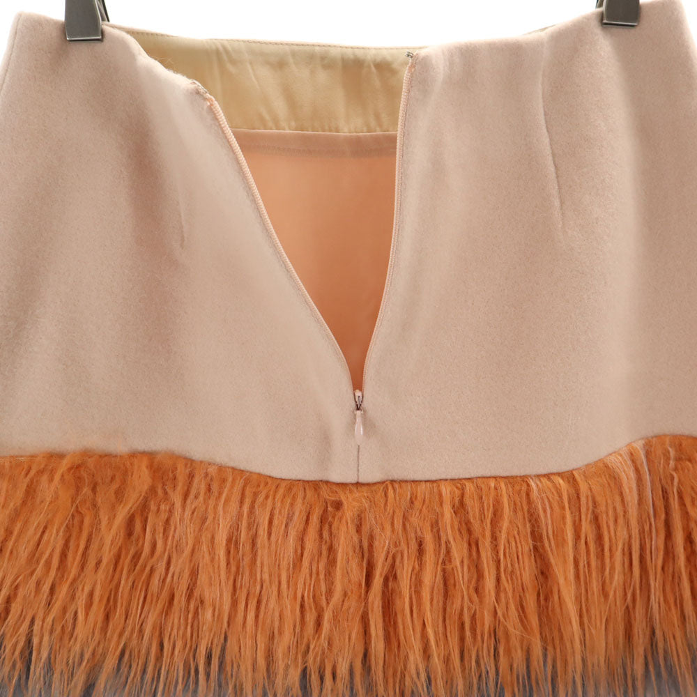 美品 Lily Brown リリーブラウン ウールブレンド ミニスカート 1 ピンク レディース