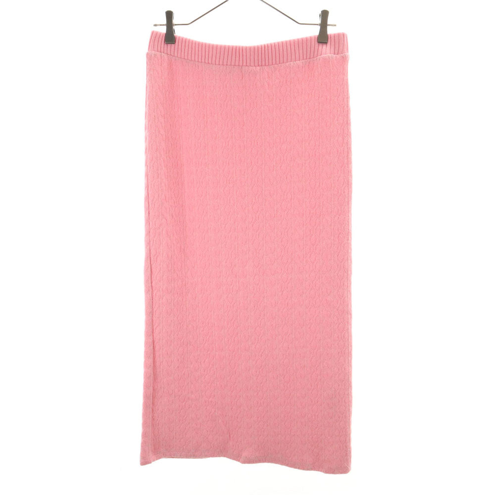 美品 ZARA ザラ ロング丈 ニット タイトスカート L ピンク レディース