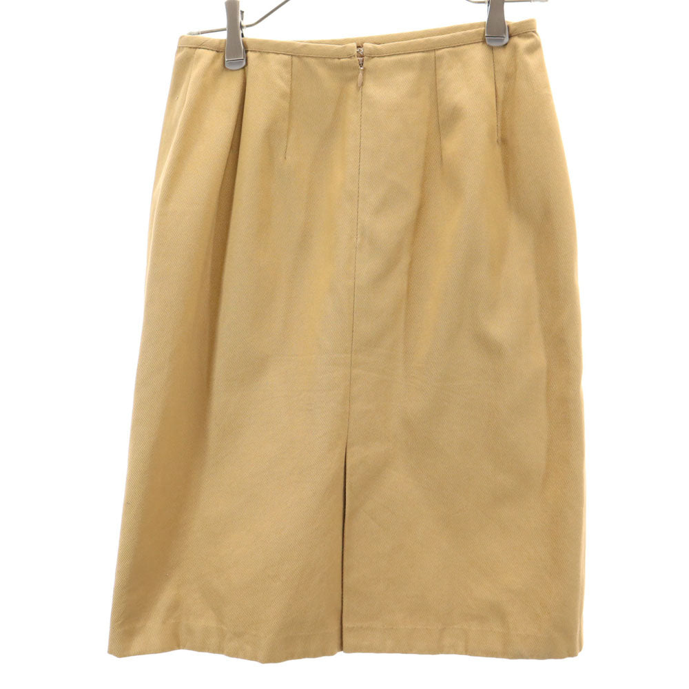 Salvatore Ferragamo サルヴァトーレフェラガモ 90s イタリア製 オールド ミディ丈 タイトスカート 42 ベージュブラウン レディース