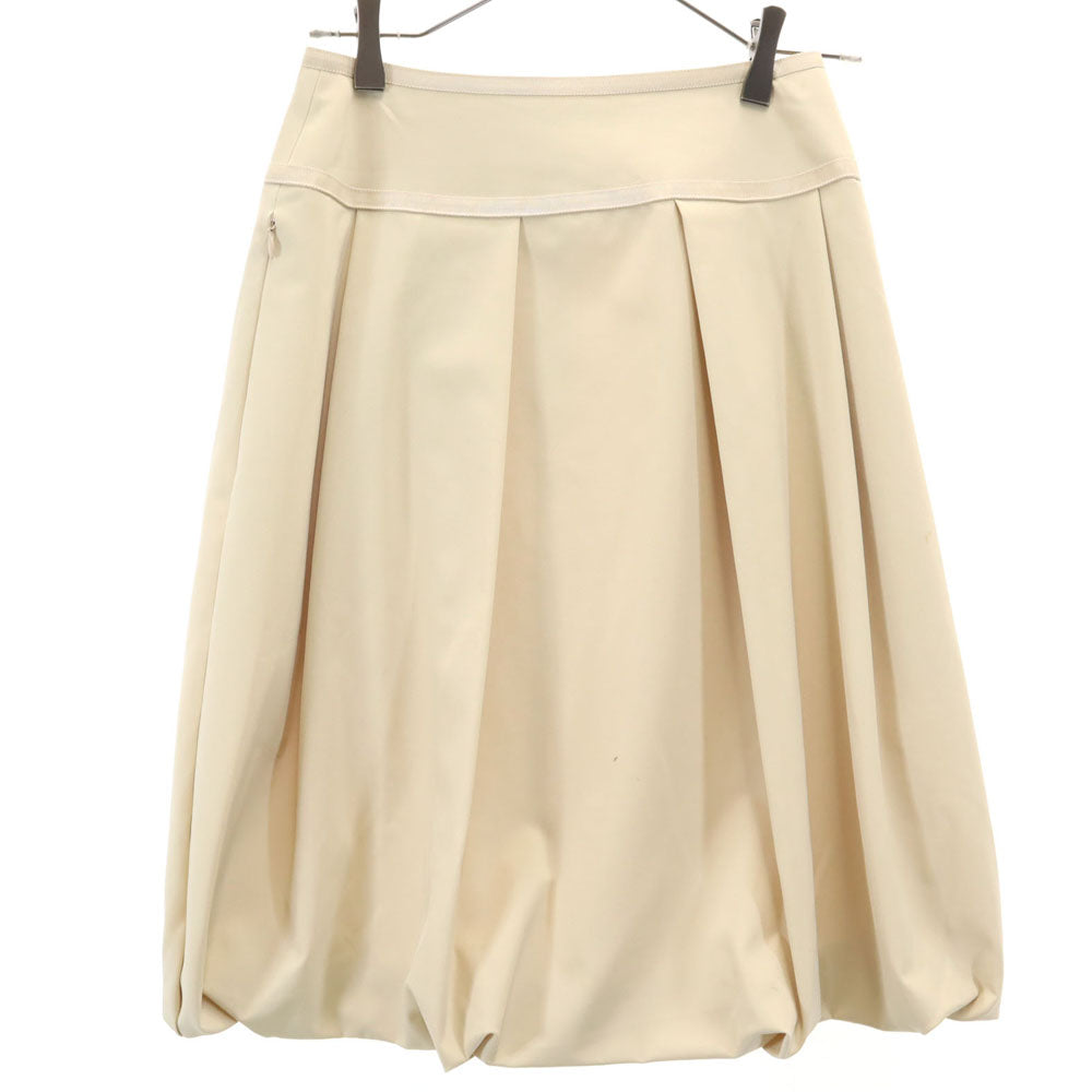 FOXEY NEW YORK フォクシーニューヨーク 日本製 ミディ丈 バルーンスカート 38 ベージュ レディース