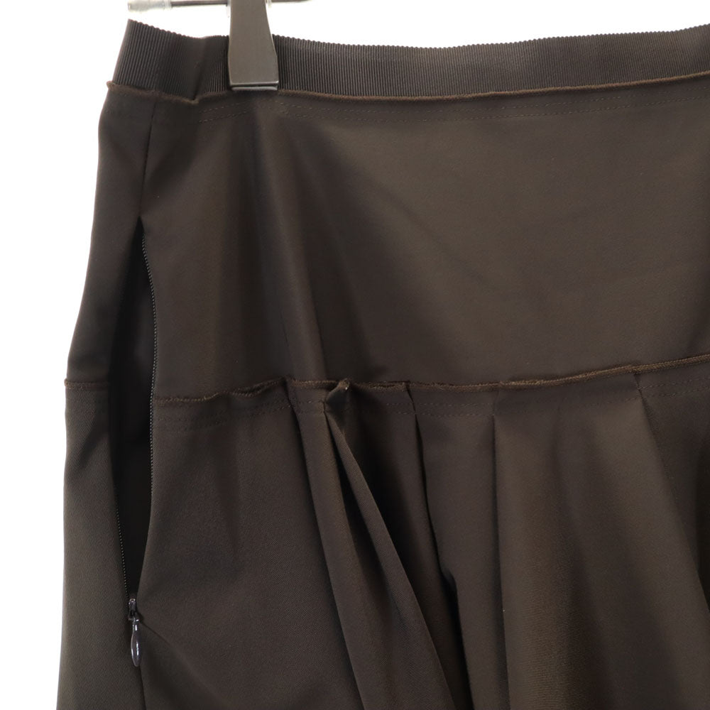 FOXEY NEW YORK フォクシーニューヨーク 日本製 ミディ丈 プリーツスカート 40 ブラウン レディース