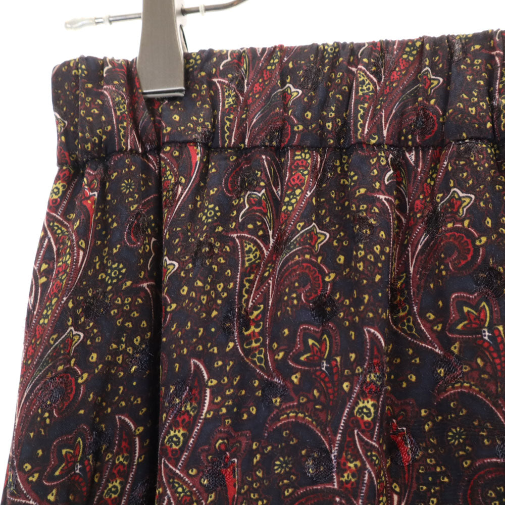 ケービーエフ 総柄 ロングスカート ONE ボルドー 他 KBF ウエストゴム レディース