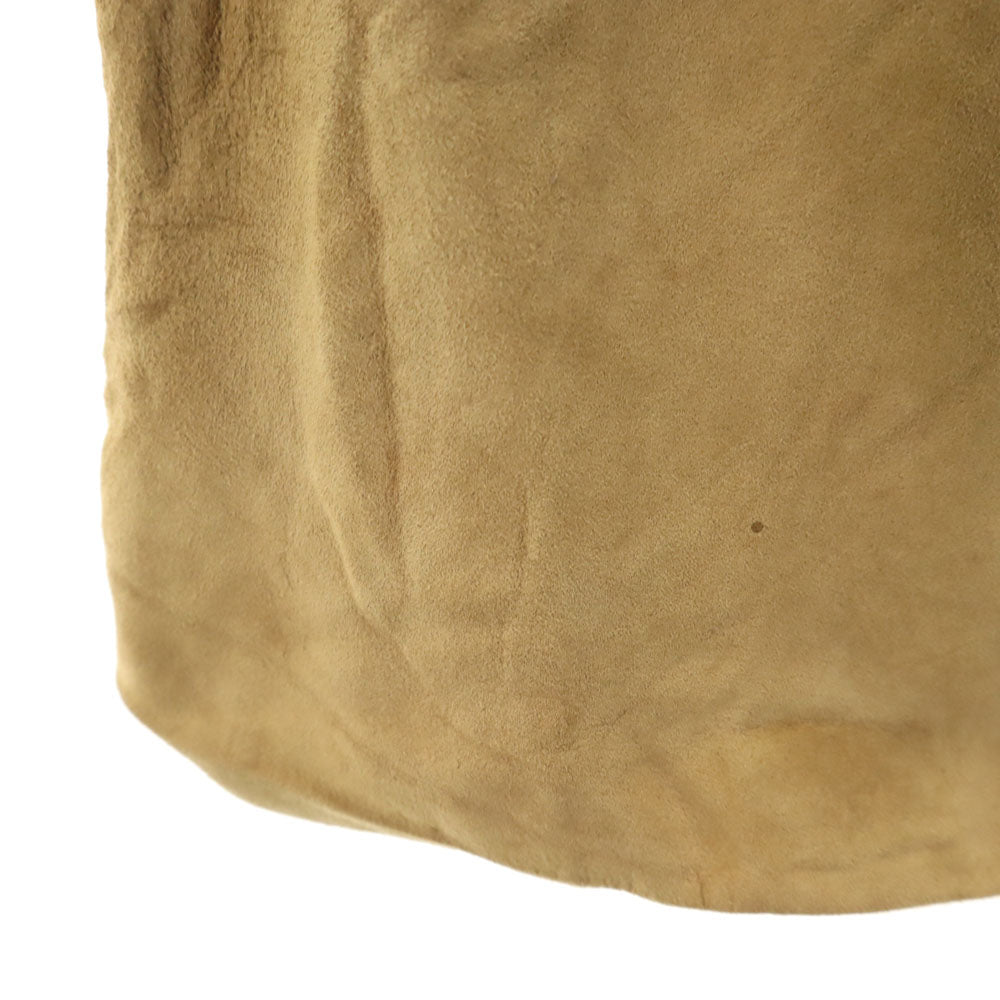 S Max Mara エスマックスマーラ ミディ丈 スエードレザー スカート 36 ベージュブラウン レディース