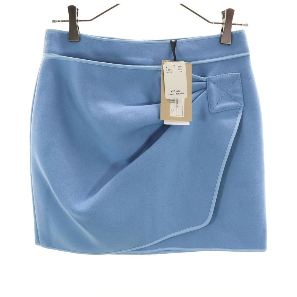未使用 N°21 ヌメロ ヴェントゥーノ ウールブレンド ミニスカート 38 ブルーパープル レディース