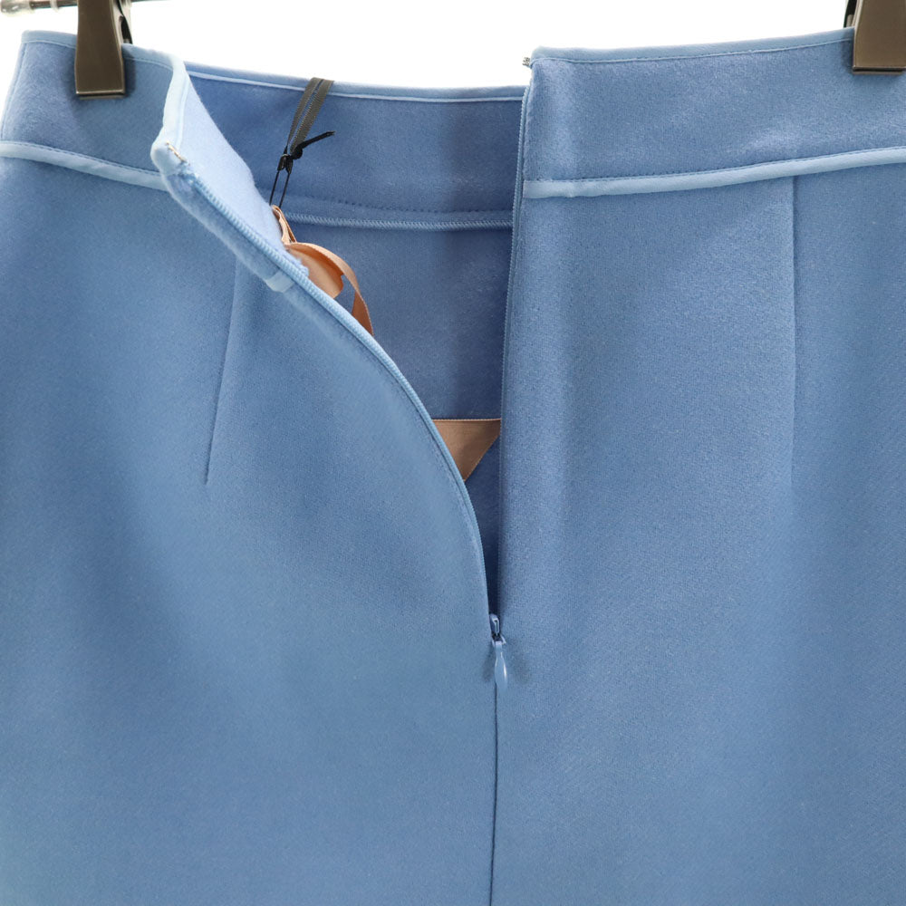 未使用 N°21 ヌメロ ヴェントゥーノ ウールブレンド ミニスカート 38 ブルーパープル レディース