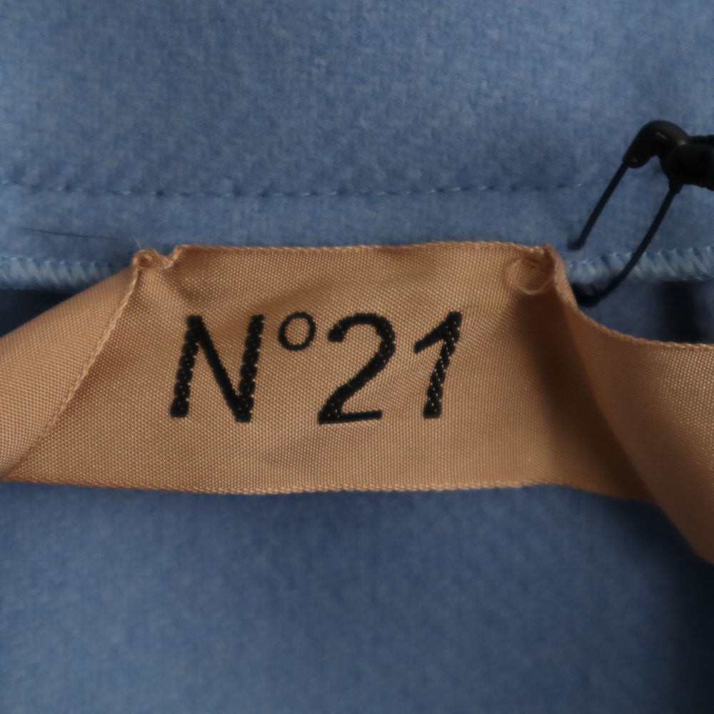 未使用 N°21 ヌメロ ヴェントゥーノ ウールブレンド ミニスカート 38 ブルーパープル レディース