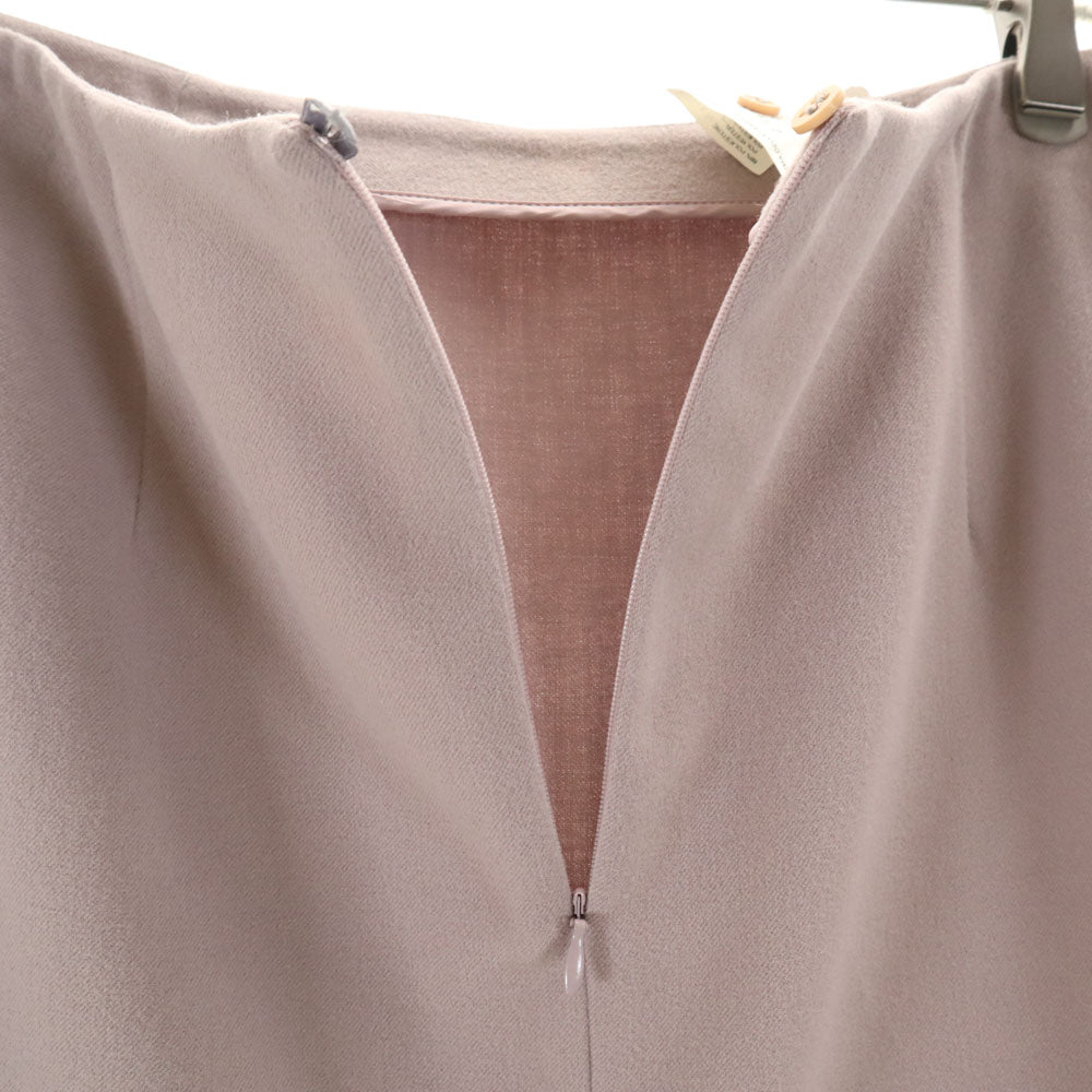 未使用 Emporio Armani エンポリオアルマーニ イタリア製 ミディ丈 タイトスカート 42 グレーパープル レディース