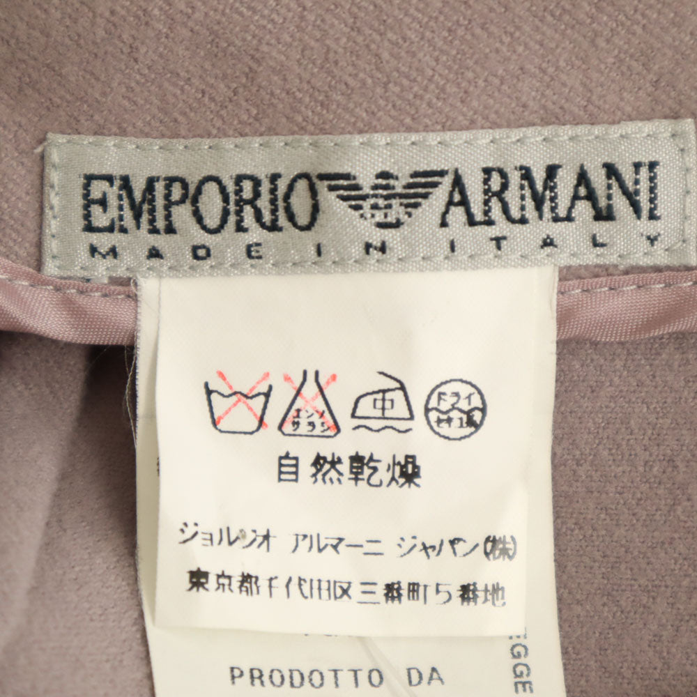 未使用 Emporio Armani エンポリオアルマーニ イタリア製 ミディ丈 タイトスカート 42 グレーパープル レディース