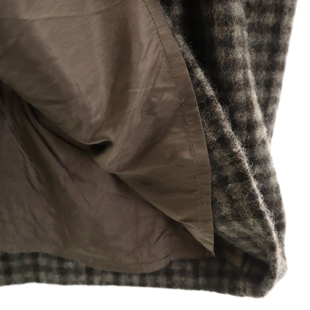 MOSCHINO モスキーノ イタリア製 ウール チェック柄 ミディ丈 タイトスカート 40 グレー 他 レディース