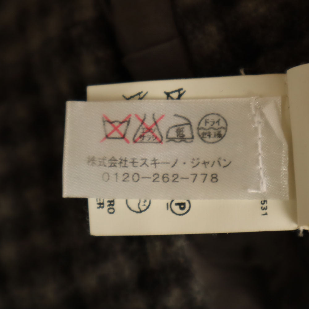 MOSCHINO モスキーノ イタリア製 ウール チェック柄 ミディ丈 タイトスカート 40 グレー 他 レディース