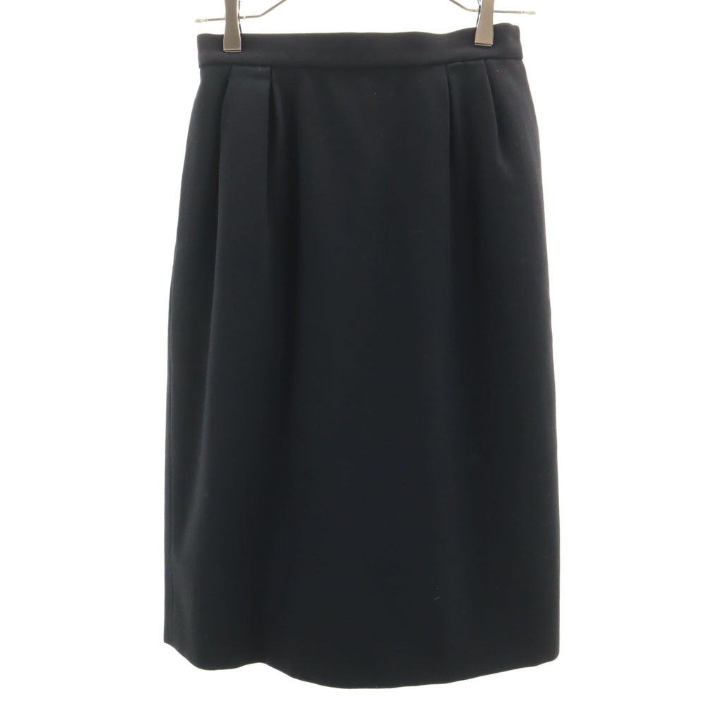 YVES SAINT LAURENT イヴサンローラン 90s オールド ミモレ丈 タイトスカート M ブラック系 レディース