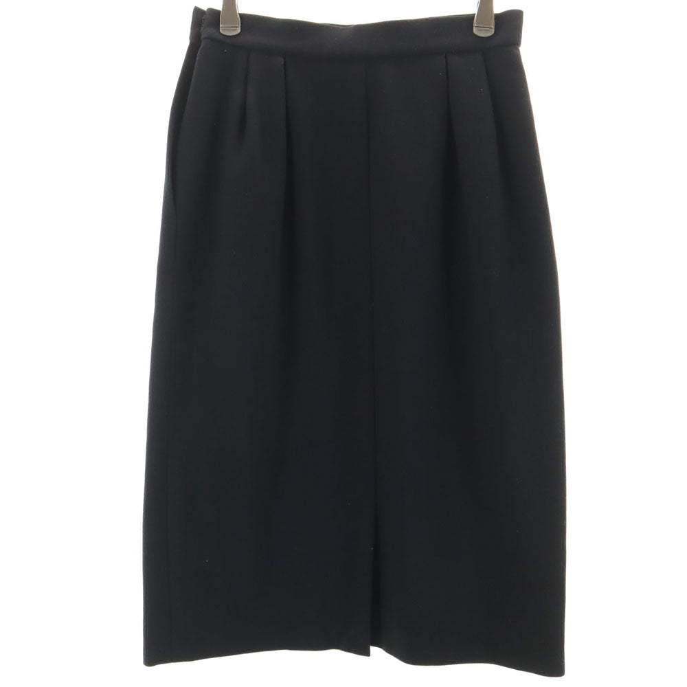 YVES SAINT LAURENT イヴサンローラン 90s オールド ミモレ丈 タイトスカート M ブラック系 レディース