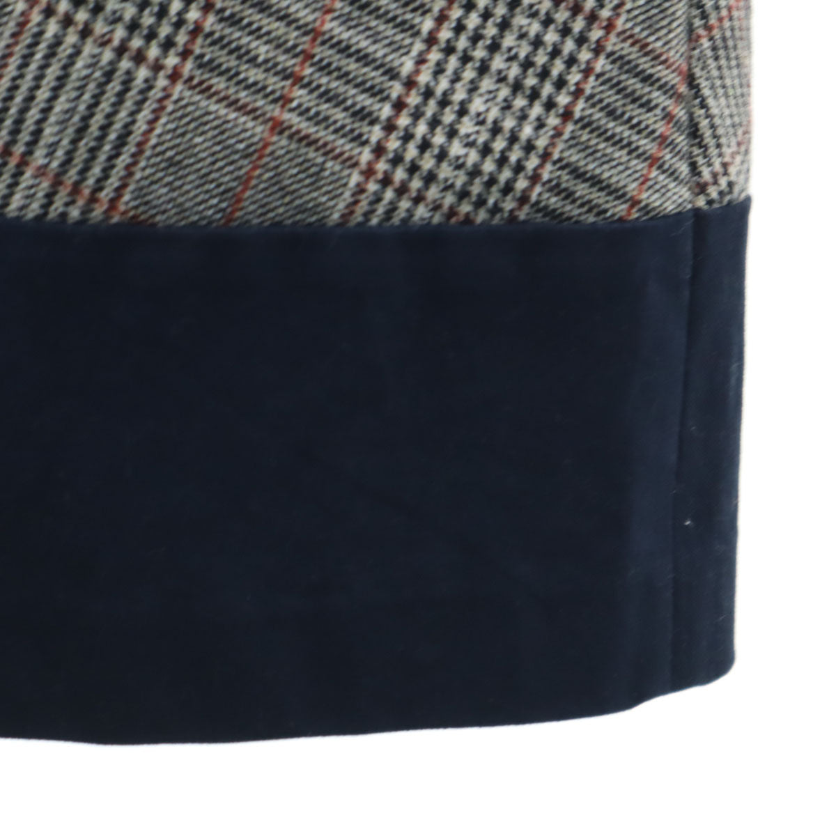 AMERI UNDRESSED アメリ グレンチェック ロングスカート グレージュ レディース