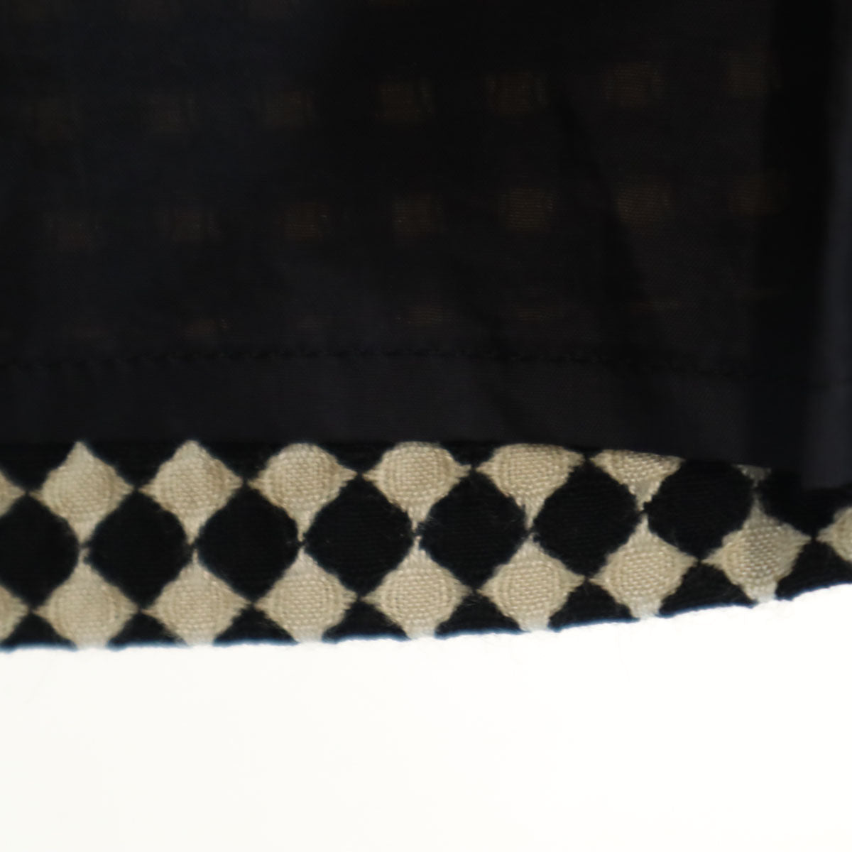 LIMI feu リミフゥ 日本製 千鳥格子柄 ミディスカート S ブラック他 レディース