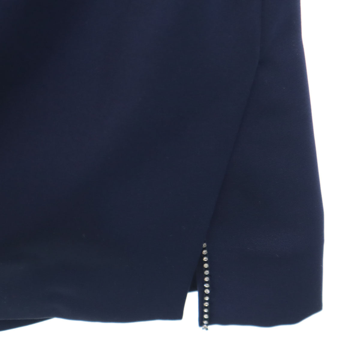 YOSHIKO HAKUTSURU 日本製 ミディ丈 スカート 38 ネイビー レディース