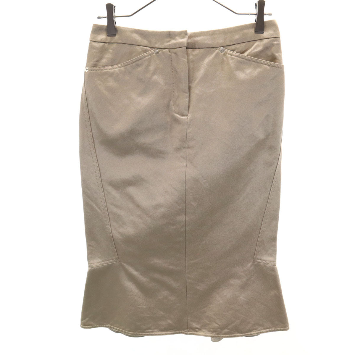 MAX MARA マックスマーラ イタリア製 ミモレ丈 マーメイドスカート 36 ベージュ レディース