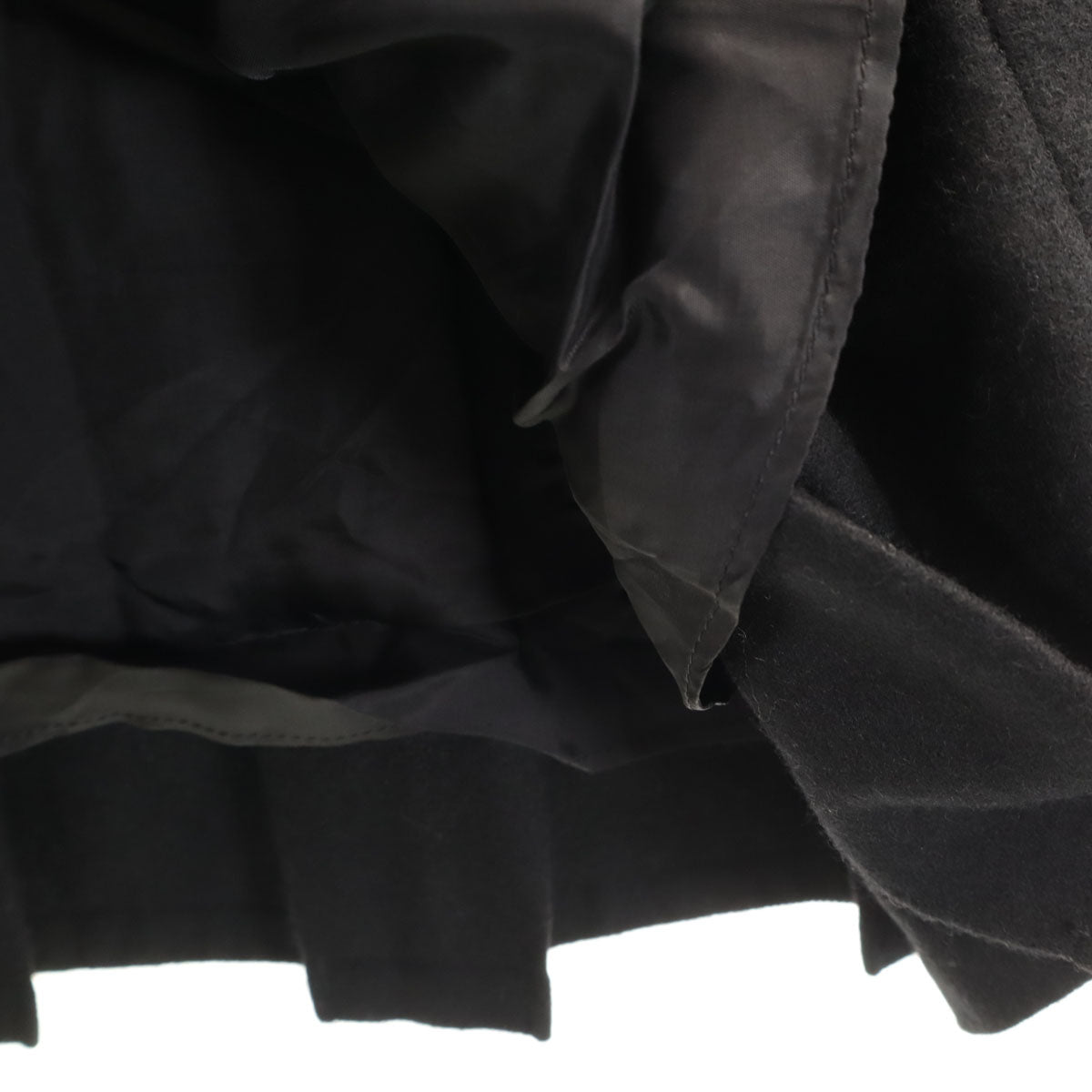 Rene ルネ 日本製 ミディ丈 プリーツスカート 38 ブラック レディース