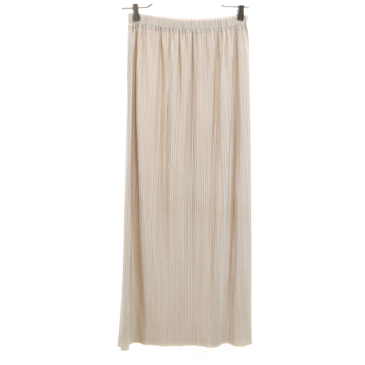 Corniche コーニッシュ ロング丈 プリーツスカート 40 ベージュ レディース