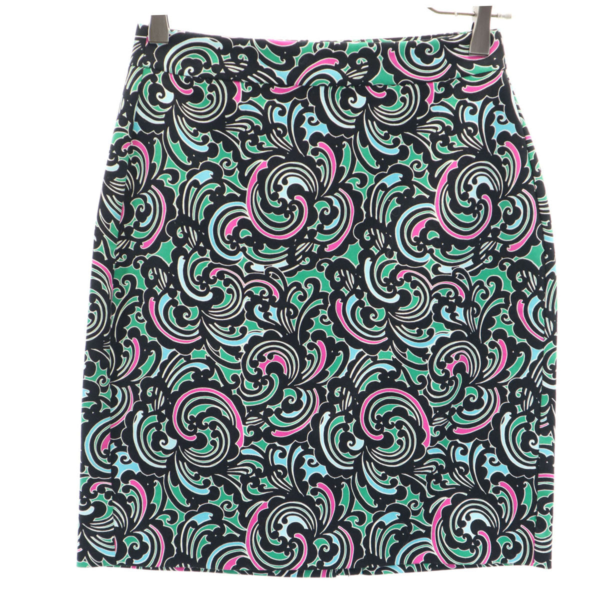 Banana Republic バナナリパブリック 総柄 ミニ丈 タイトスカート 0 ブラック レディース