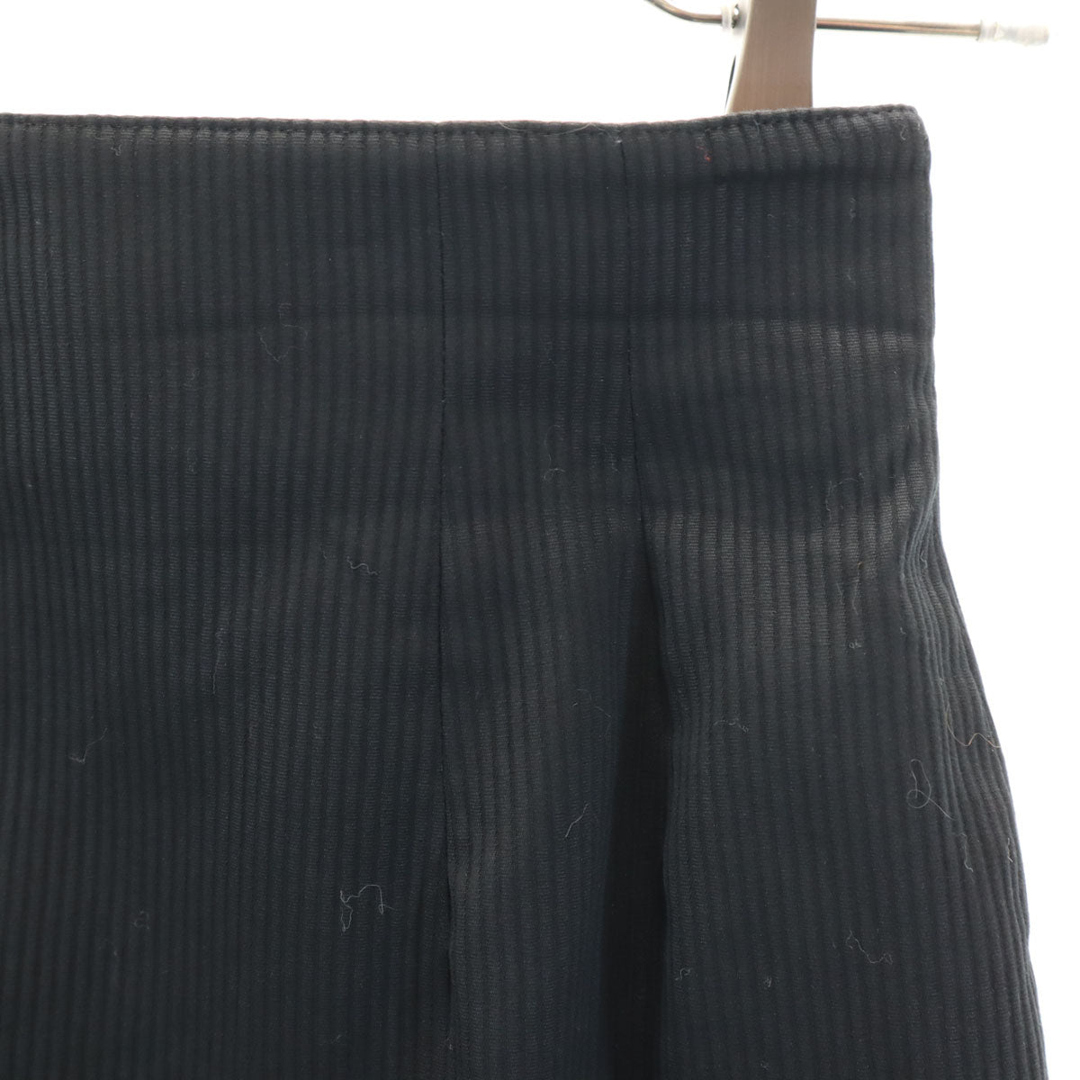 ミスディオール ストライプ柄 ミニ丈 タイトスカート M ブラック レディース