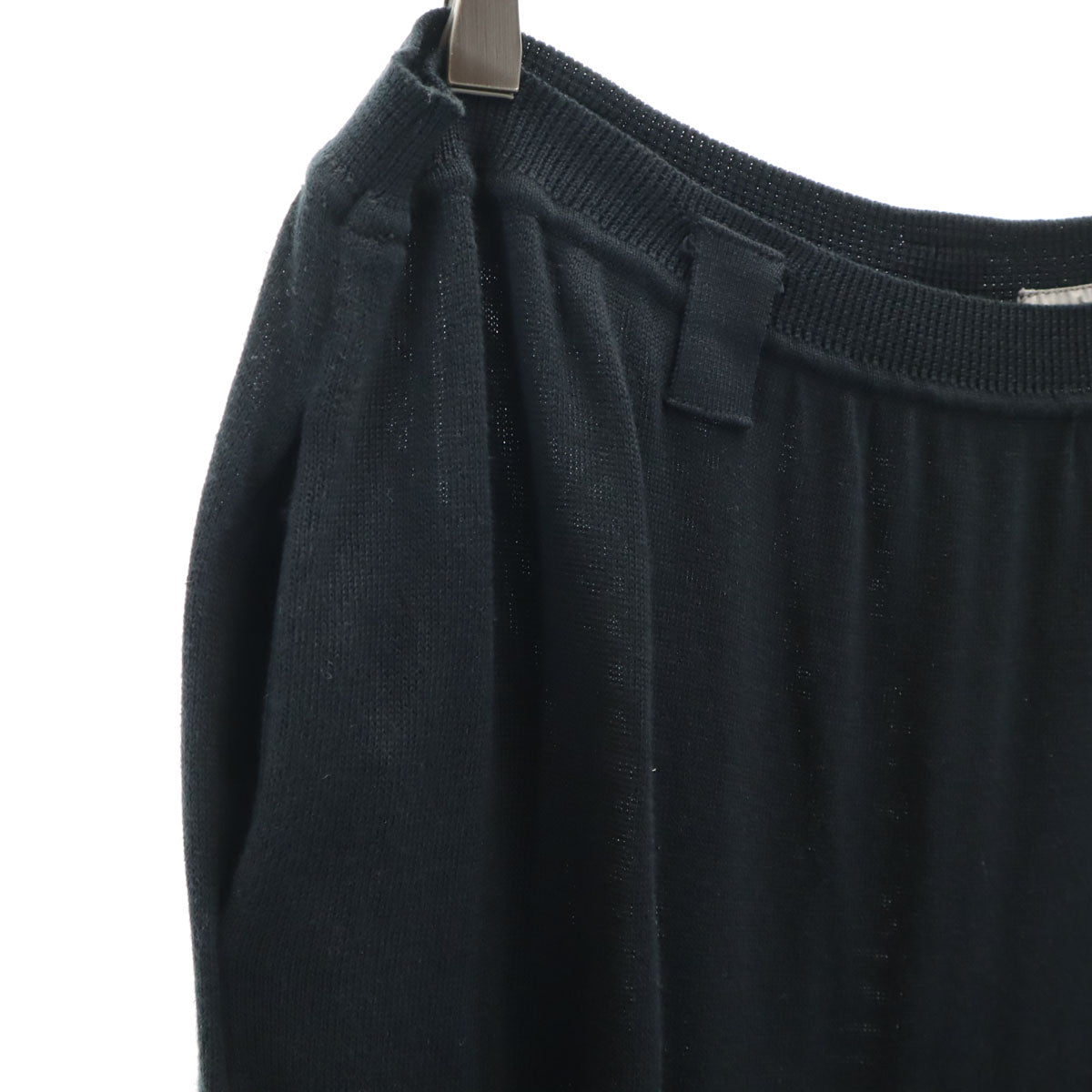 Yohji Yamamoto ヨウジヤマモト 80s 日本製 ヴィンテージ ミモレ丈 ニット スカート ブラック レディース