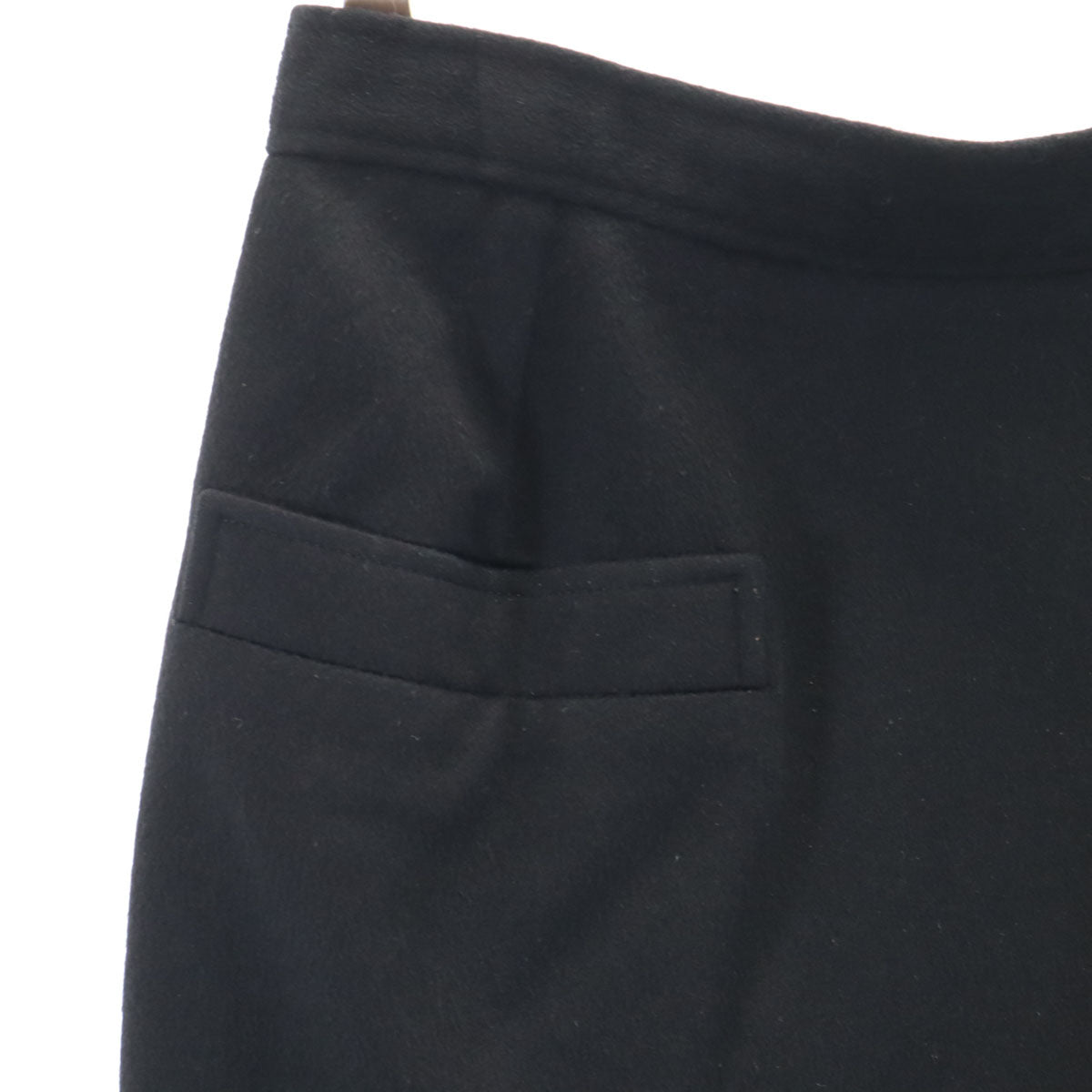 GUCCI グッチ 80s イタリア製 カシミヤ100% ヴィンテージ ミモレ丈 タイトスカート 40 ブラック レディース