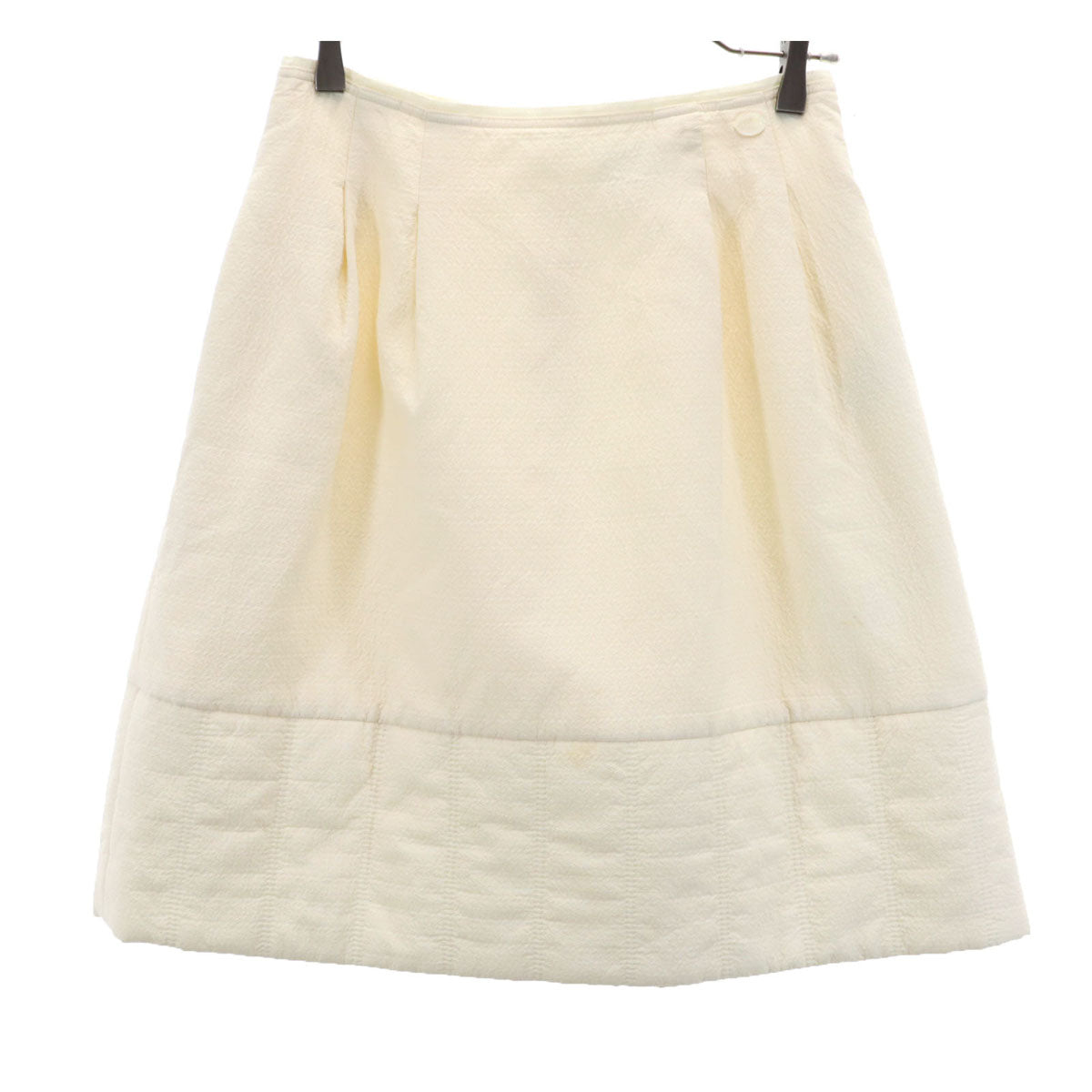 FOXEY フォクシー 日本製 ミディスカート 40 アイボリー レディース