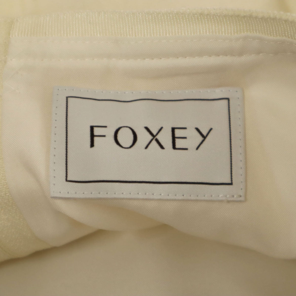 FOXEY フォクシー 日本製 ミディスカート 40 アイボリー レディース