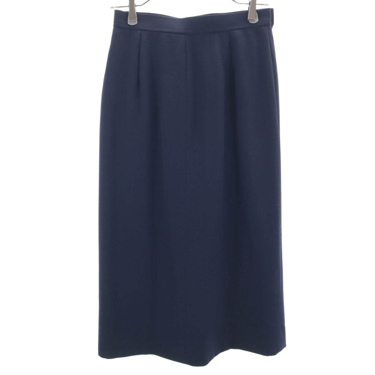 YVES SAINT LAURENT イヴサンローラン 90s オールド ロング丈 ラップスカート L ネイビー レディース