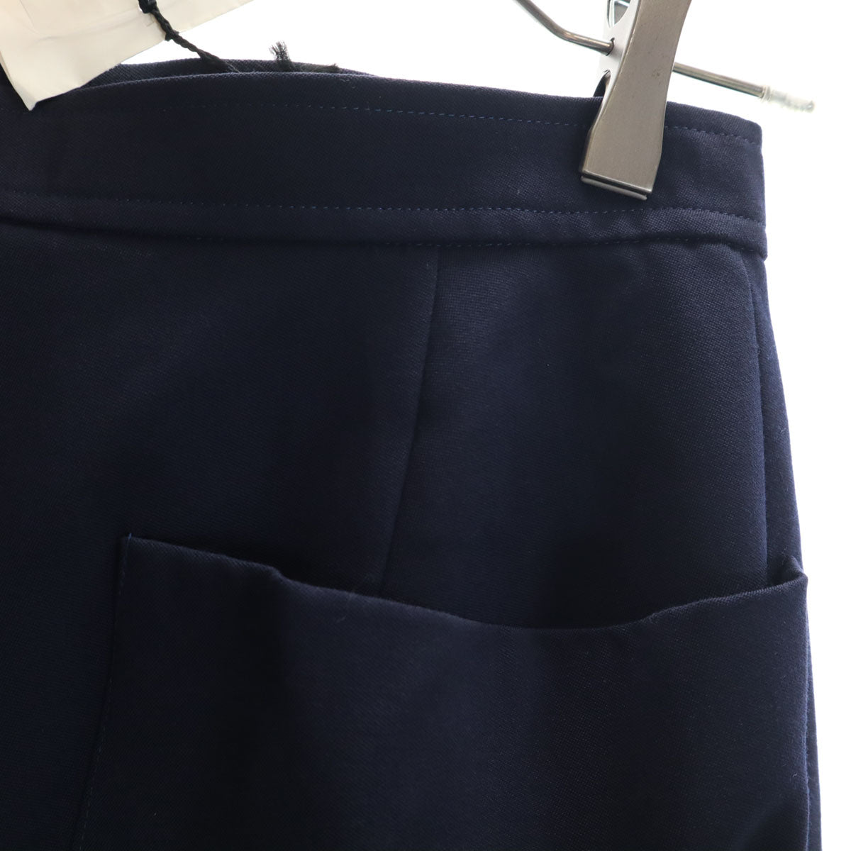 YVES SAINT LAURENT イヴサンローラン 90s オールド ロング丈 ラップスカート L ネイビー レディース