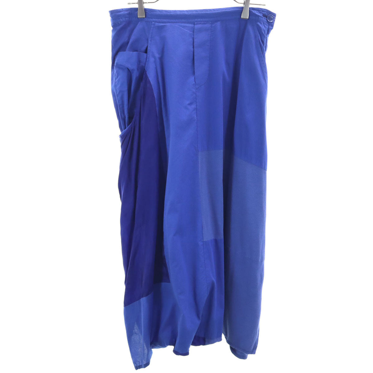 Y's ワイズ パッチワーク サルエルパンツ 2 青紫 ヨウジヤマモト レディース