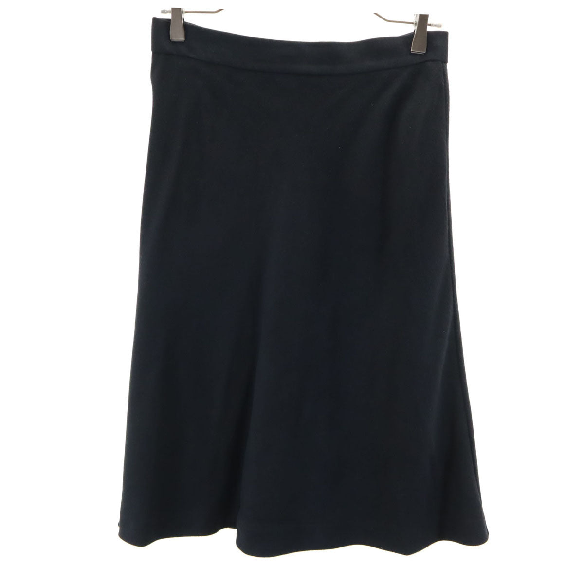 SPORTMAX スポーツマックス イタリア製 ミディ丈 フレアスカート 44 黒 レディース