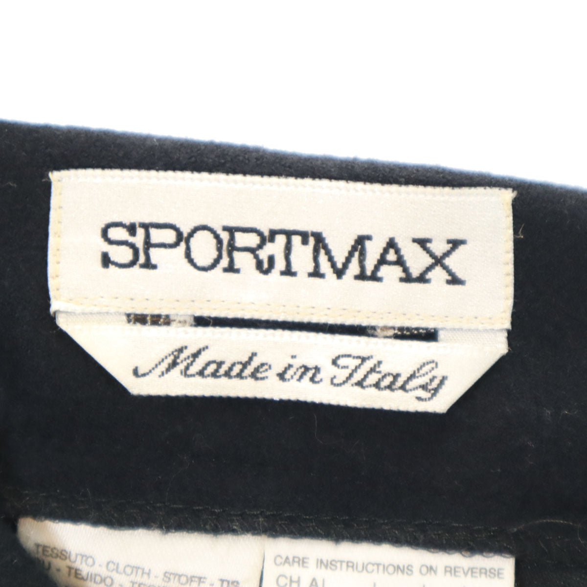SPORTMAX スポーツマックス イタリア製 ミディ丈 フレアスカート 44 黒 レディース