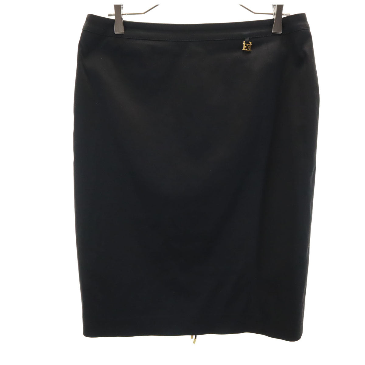 ESCADA エスカーダ ミディ丈 台形 スカート 38 黒 レディース