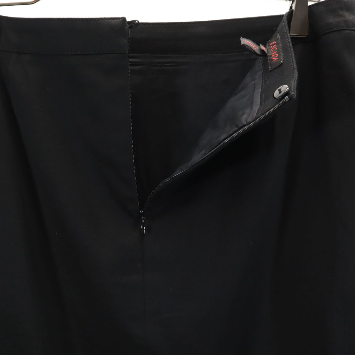 ESCADA エスカーダ ミディ丈 台形 スカート 38 黒 レディース