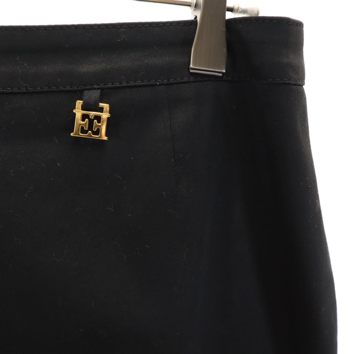 ESCADA エスカーダ ミディ丈 台形 スカート 38 黒 レディース